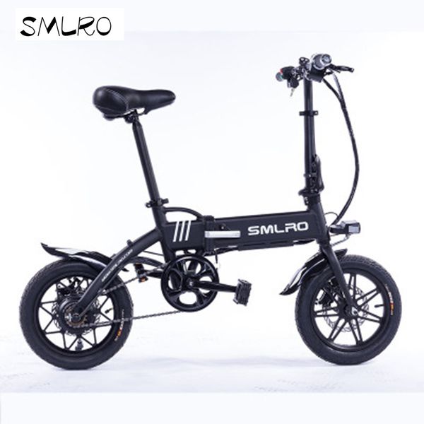 

mini electric bicycle double disc brake aluminum alloy smart foldable electric bike eu plug 10ah battery led front electric bike, Silver;blue