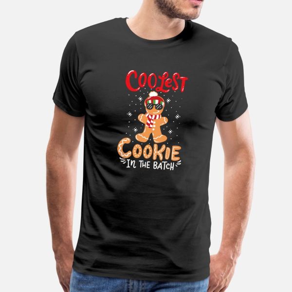 

coolest cookie in the batch gingerbread christmas t shirt men fitness short sleeve s-xxxl pattern fitness authentic spring pattern shirt