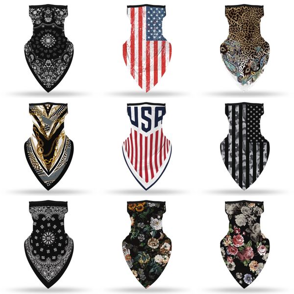 

new women scarf face mask silk handkerchief outdoor windproof half face dust veil scarf#808, Black