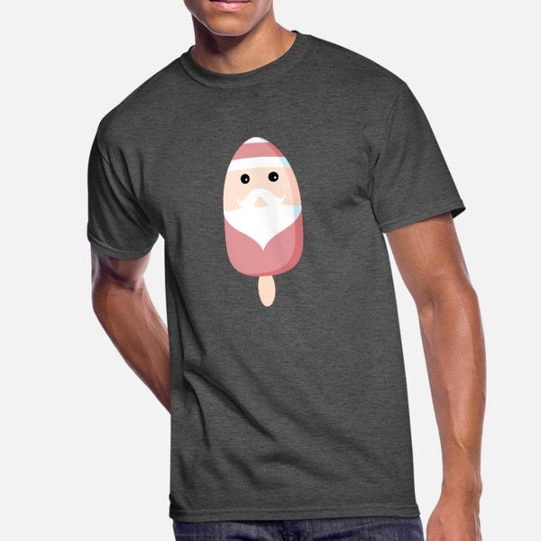 

santa claus kawaii ice t shirt men design cotton crew neck standard crazy new fashion summer style slim shirt