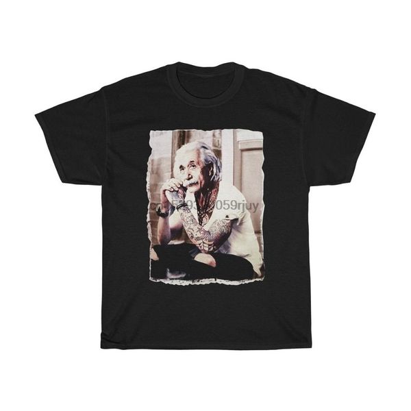 

funny albert einstein tatoo heavy cotton tee