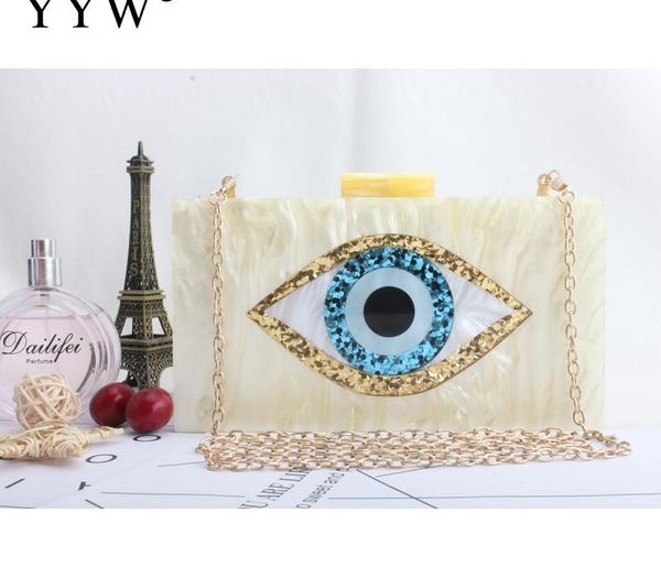 

Eyes Pattern Clutch Bags For Women 2020 Fashion Acrylic Shoulder Bags Female Casual Chain Crossbody Bag Hard-Surface002