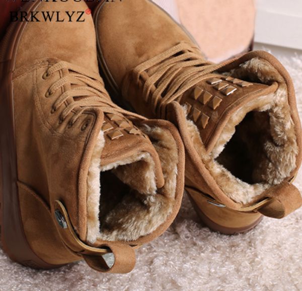 

ankle boots women winter snow short boots ladies casual platform fashion black wedge shoes for women bota feminina 2020