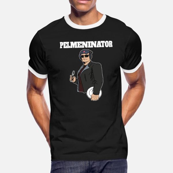 

russia pelmeni russian pelmeninator comic slav t shirt men create 100% cotton round collar slim sunlight fashion spring autumn vintage shirt