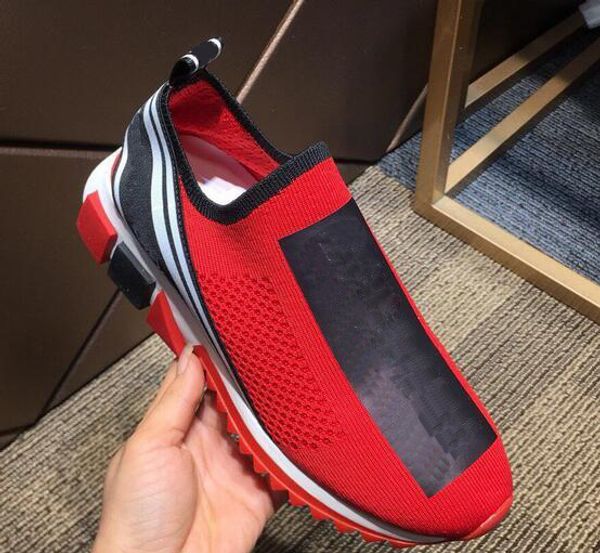 

19ss women shoes casual shoes blue red stripe with casual ace cute shoes, Black