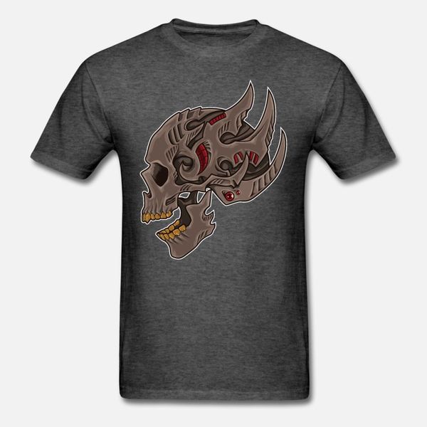 

cyberpunk skull futuristic death tribal t shirt men printed cotton o neck clothes famous humor summer letters shirt