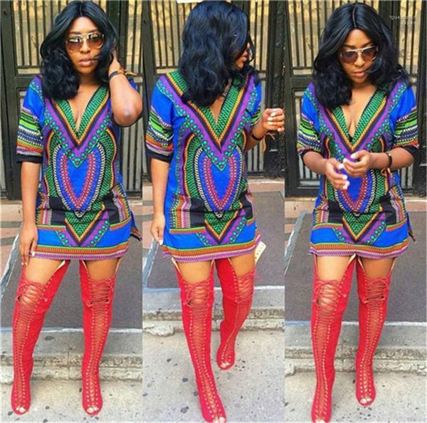 

knee half sleeve casual apparel women summer flower print dresses v neck party fashion clothing above, White;black