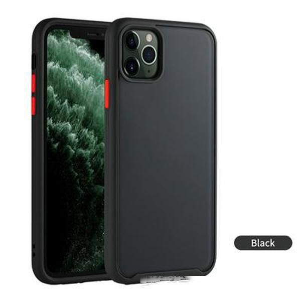 

for iphone 11 pro max luxury contrast color frame matte hard pc protective for iphone 678 x xr plus oil spray case cover