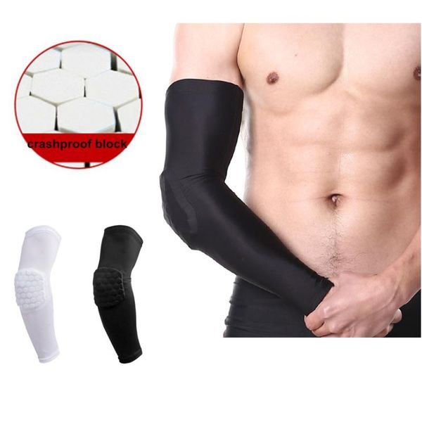 

eva неломающийся volleyball arm sleeve баскетбол honeycomb митенки велоспорт elbow поддержка функции защиты uv безопасность спорт, Black;gray