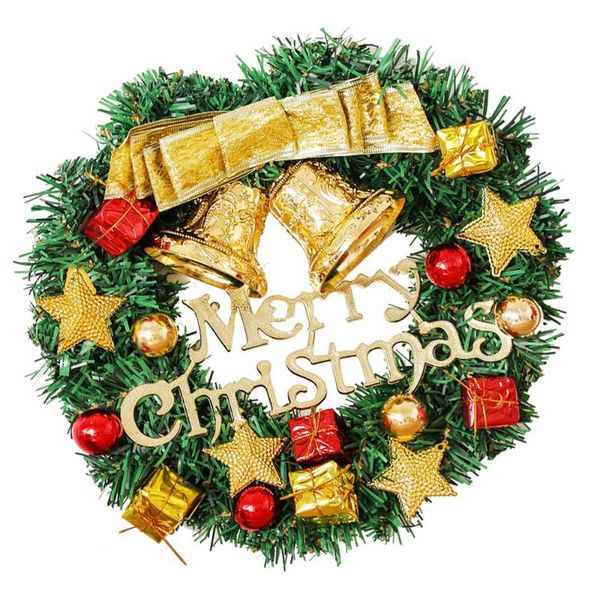 

1pc xmas wreath nice chic safe fine hanging ornament garland wall decor