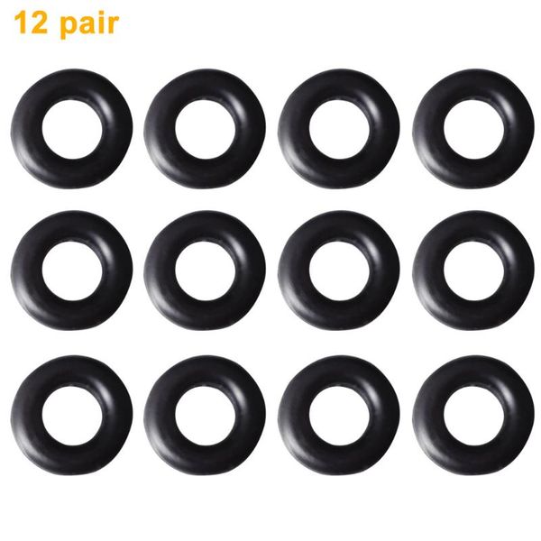 

12 pairs elastic round reusable sport eyewear mini glasses ear hooks portable temple tip spectacles anti slip silicone grips, Silver
