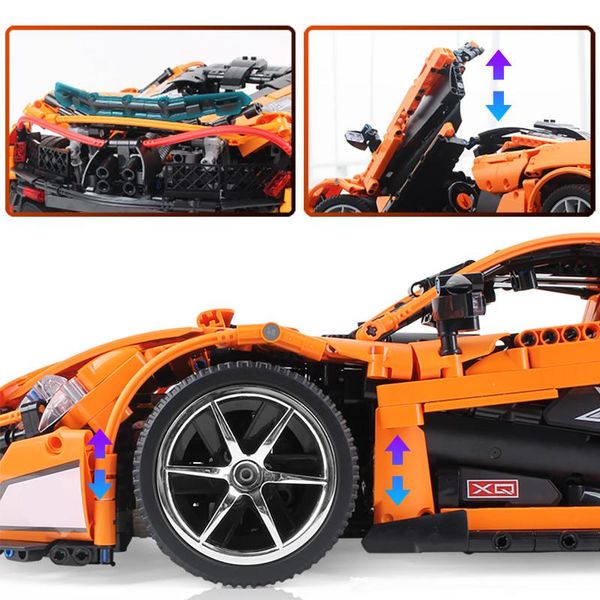 

гоночный кирпичи rc игрушки moc строительство rc автомобилей для автомобилей technic номера для app mclaren автомобилей p1 дети скорость бло