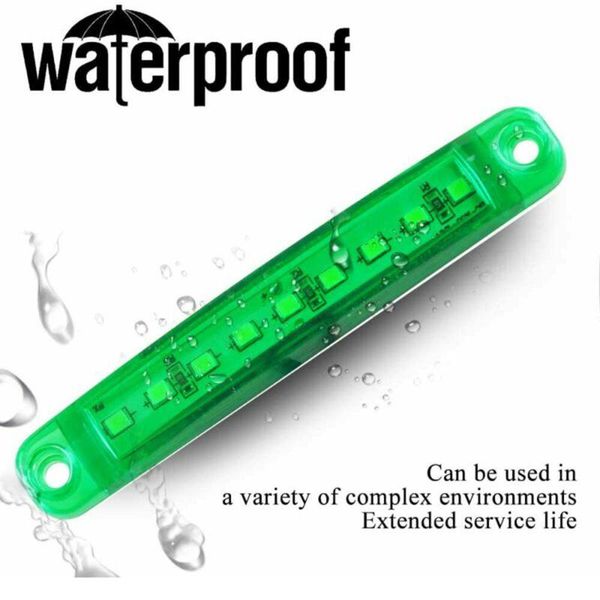 

20pcs 9-led waterproof 12v truck trailer side marker warning light bars 4inch 100 x 15 x 13 mm