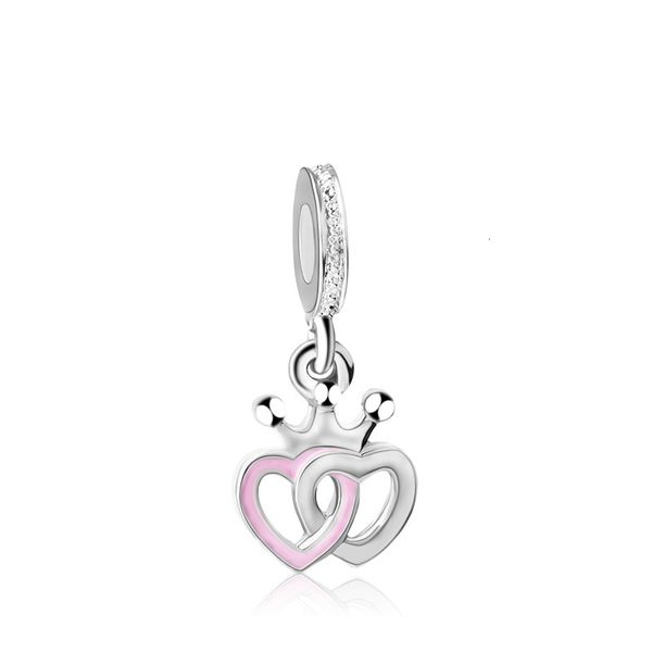 

women crown charms adapting original pandora bracelet diy bangle jewelry queen love bead fashion gift for girl, Bronze;silver