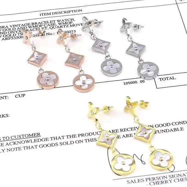 

luxury jewelry designer necklace for women titanium steel necklace pendant necklace fashion l bracelet brand earrings(no box, Silver