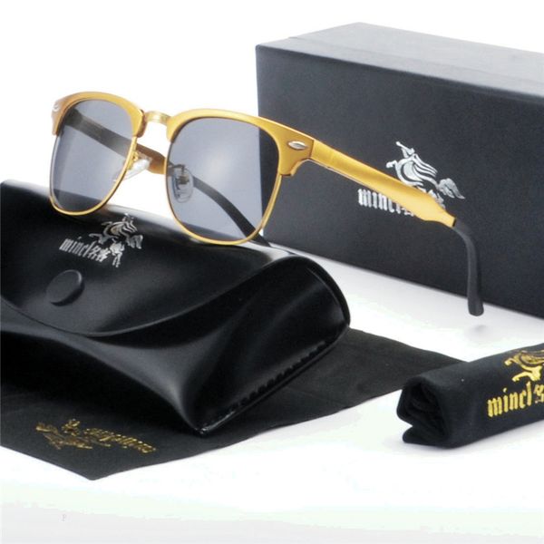 

sunglasses 2021 fashion square alloy polarized men/women brand design sun glasses classic retro outdoor uv400 fml, White;black