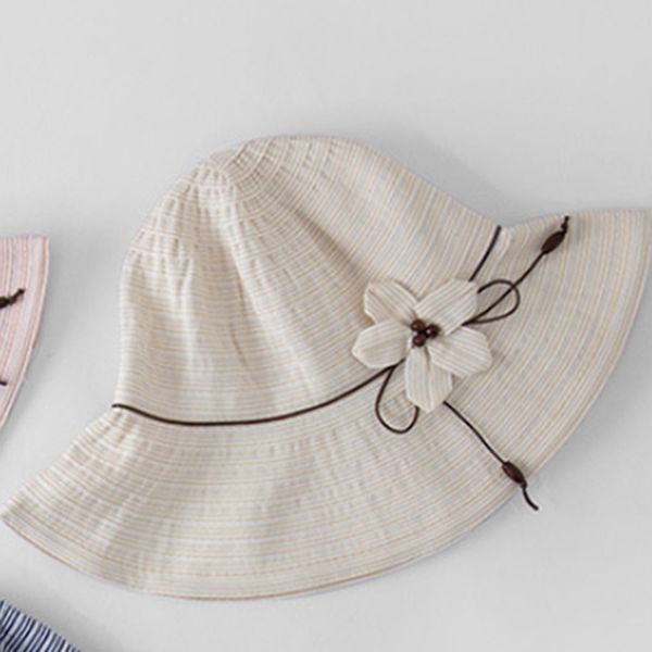 

summer sunscreen hats folding flower fisherman hat female summer visor beach korean literary wild sun hat women, Blue;gray