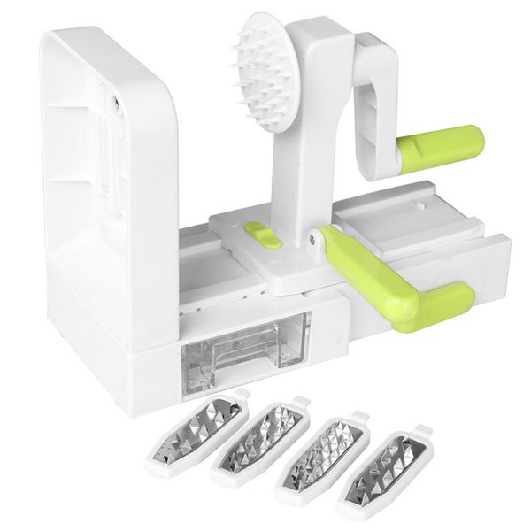 

abs кухонный инструмент ручной спираль растительное slicer картофель 4 лезвия резака
