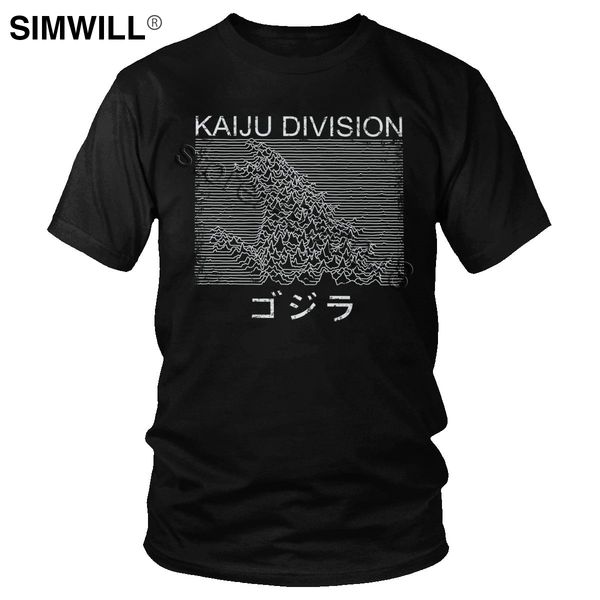 

vintage album kaiju division t shirt men pure cotton japanese monster t-shirt short sleeved round neck tshirt plus size tee gift