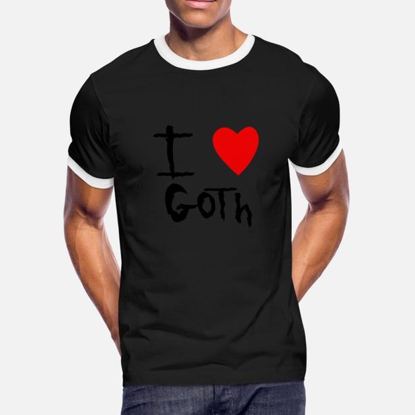 

i love goth t shirt men knitted cotton size s-3xl vintage interesting new style summer style pattern shirt