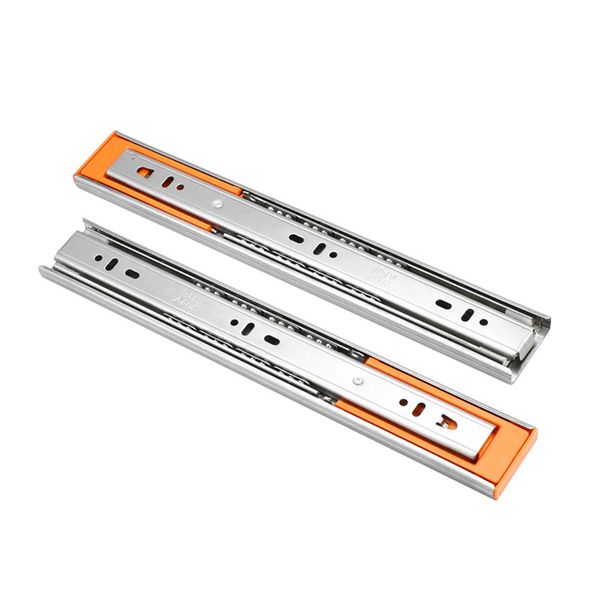 

cupboard hardware with damper tool three section stainless steel drawer slide