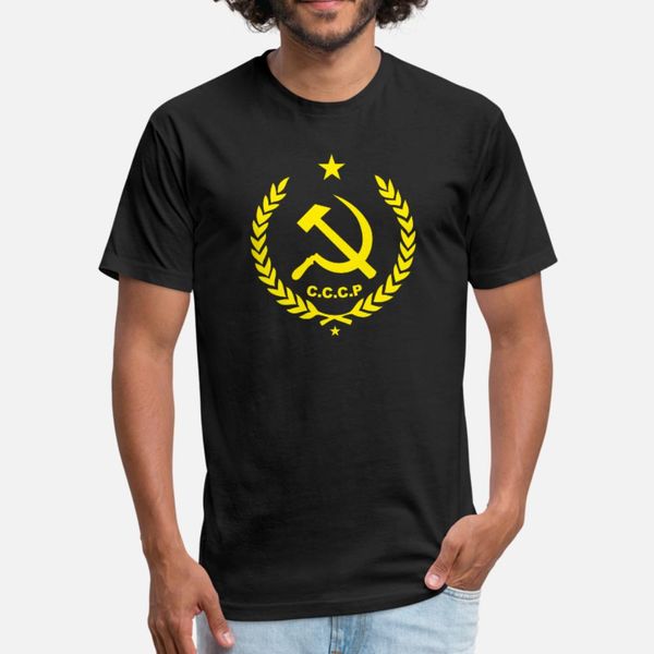 

cccp communist flag t shirt men customize tee shirt round collar normal interesting authentic summer style pattern shirt