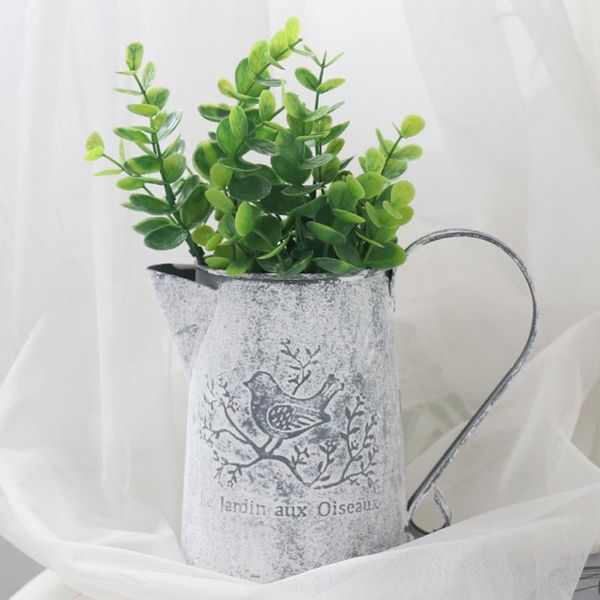 

craft accessories vases shop iron sheet ornaments holder vintage garden watering can home pastoral style flower bucket