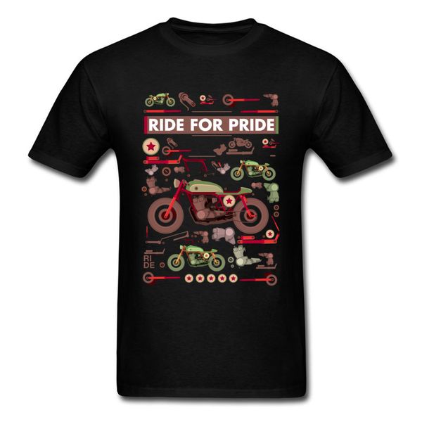 

ride for pride men cool tshirt 2018 create design moto gp pure cotton slim fit t shirt wholesale plain tees
