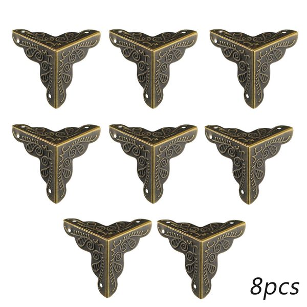 

8pcs/pack jewelry box desk corner feet decorative edge furniture antique style