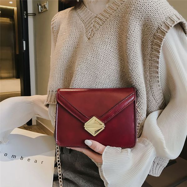 

retro simple small square shoulder bag crossbody bag for women 2020 messenger bags women's bolsa feminina sac a main 40ap10