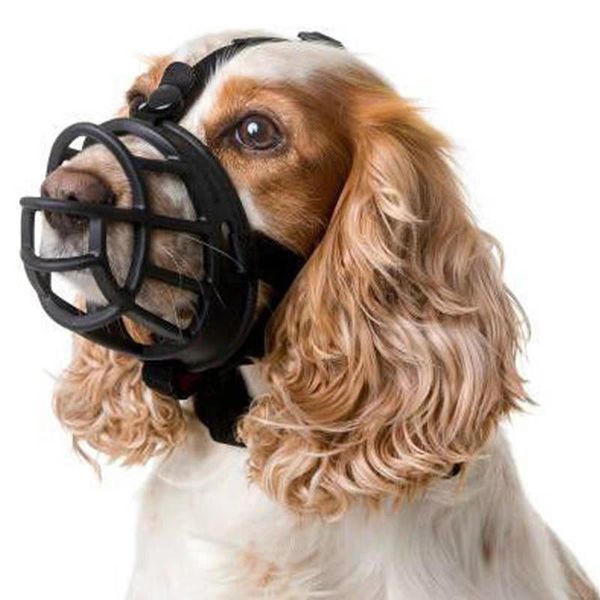 

adjustable anti-bite dog muzzle anti-barking soft silicone dog protective mask compressed dog mouth cover pet training supplies dhl free