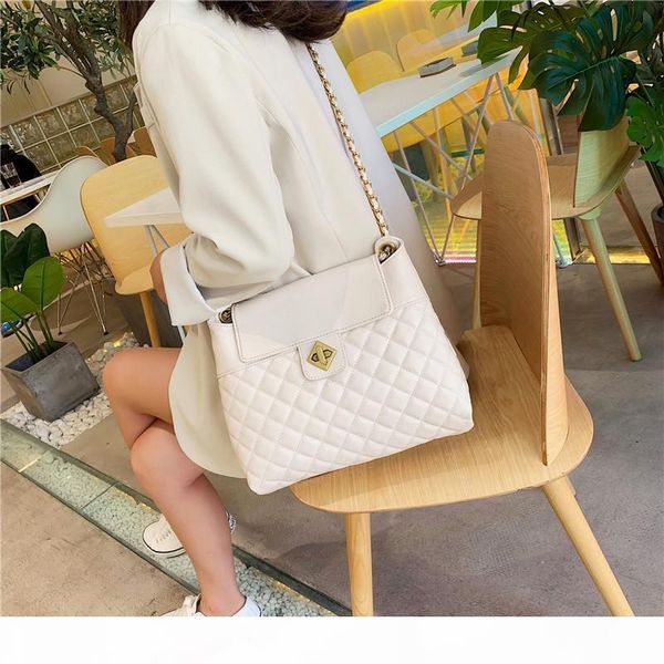 

2019women messenger bags lingge casual chain handbags female bag vintage big size tote shoulder bag bolsos