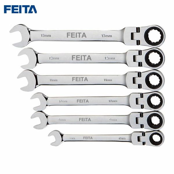 

feita 8-13mm activities torque wrench set ratchet gears flexible open end bike spanner car repair hand tools(1pc & 6pcs/set