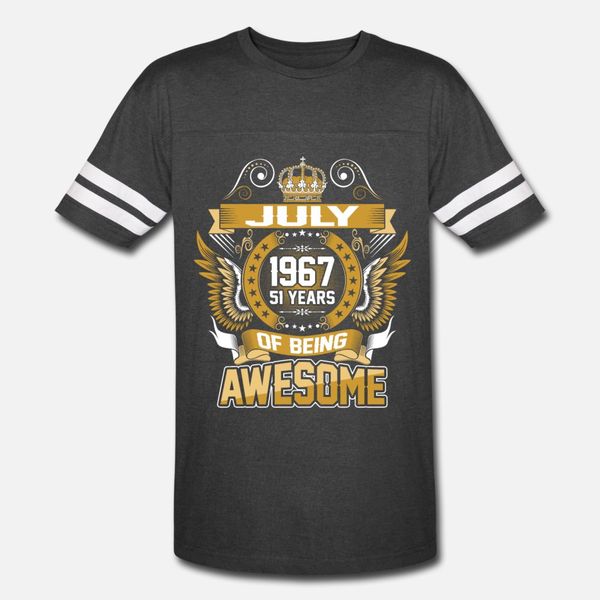 

july 1967 51 years of being awesome t shirt men designs cotton s-xxxl solid color graphic new fashion summer style cool shirt, White;black