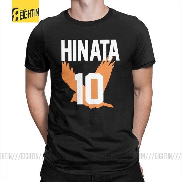 

haikyuu t-shirts jersey hinata number 10 karasuno t shirts shirts100% cotton male crew neck tee short sleeves big