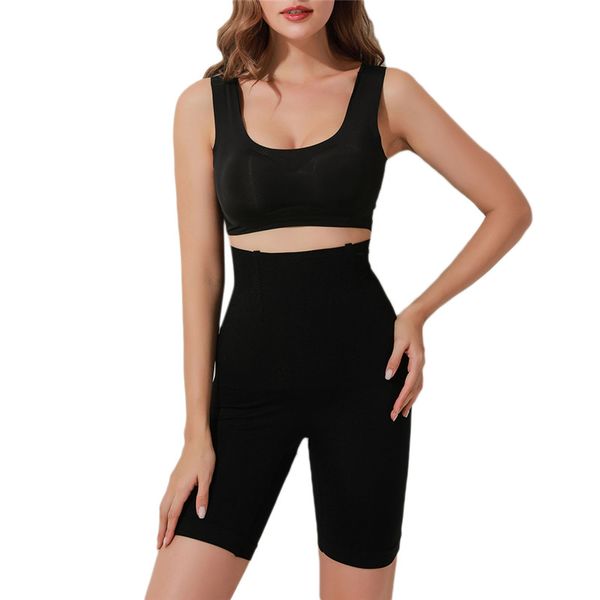 

women's shorts ladies solid color skinny stretch fashion seamless biker black mid-length for female, White;black