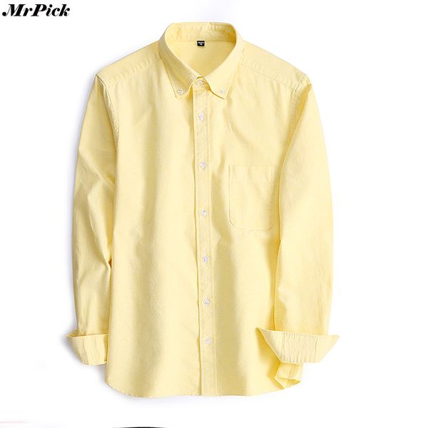 

100% cotton men's oxford solid dress shirts fashion casual designer brand long sleeve shirts, White;black