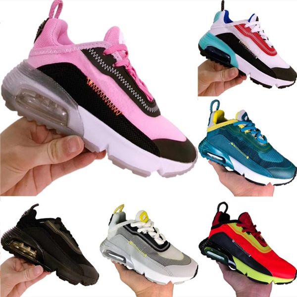 

highest qualitywith box 2020 kids 2090 net gauze breathable running shoe original 2090 fk buffer rubber built_in zoom air cushioning jogger, Black