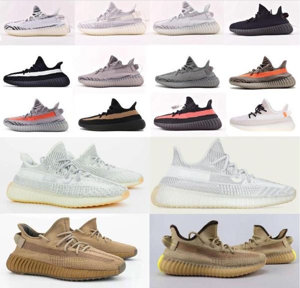 

2020 yecheil yeezreel yeshaya kanye west black static 3m reflective citrin cloud white men trainers running shoes women designer sneakers, White;red