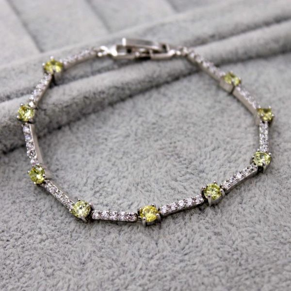 

new bohemia jewelry accessories fashion bracelets yellow color zircon for women's wedding anniversary gift accessories, Golden;silver