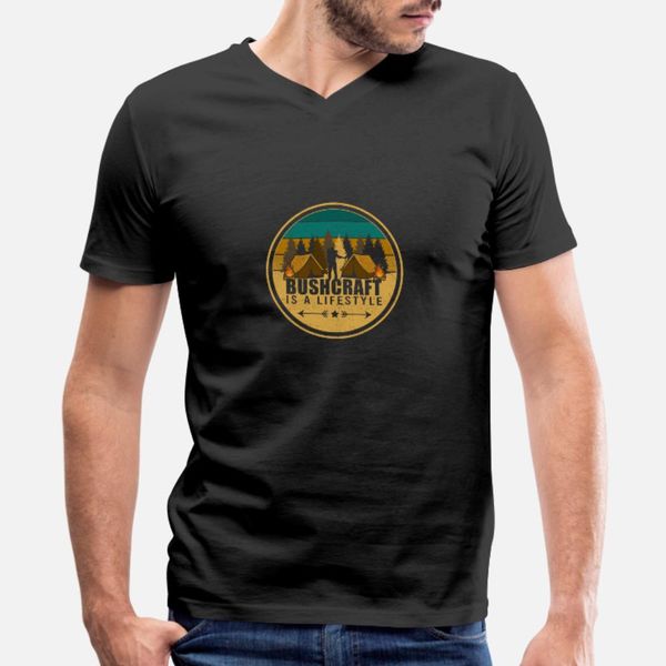 

bushcraft bushcraft is a lifestyle outdoor sur t shirt men customize cotton plus size 3xl novelty fit funny casual summer normal shirt