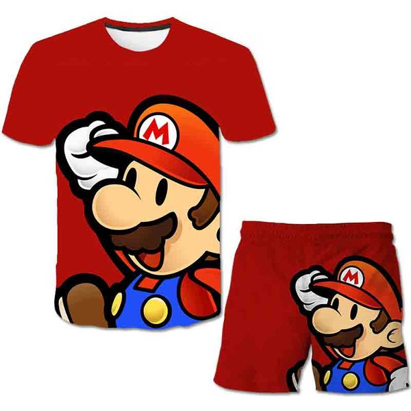 

2020 new mario costume kids super mario luigi costume cosplay girl for kids boys party clothing suit, White