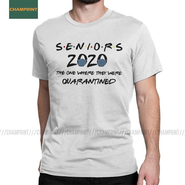 

класс 2020 года выпускной старший карантин t-shirt men t рубашки социальное дистанцирование stay home мойте руки маска tops размер тис plus