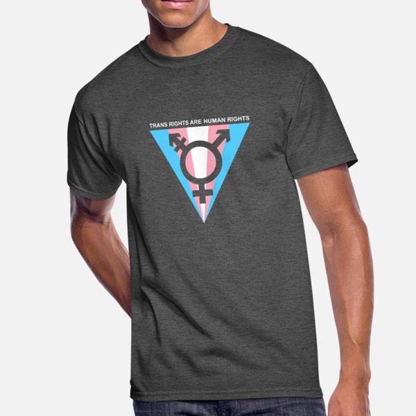 

trans rights are human rights symbol t shirt men custom tee shirt size s-3xl slim loose basic summer cool shirt