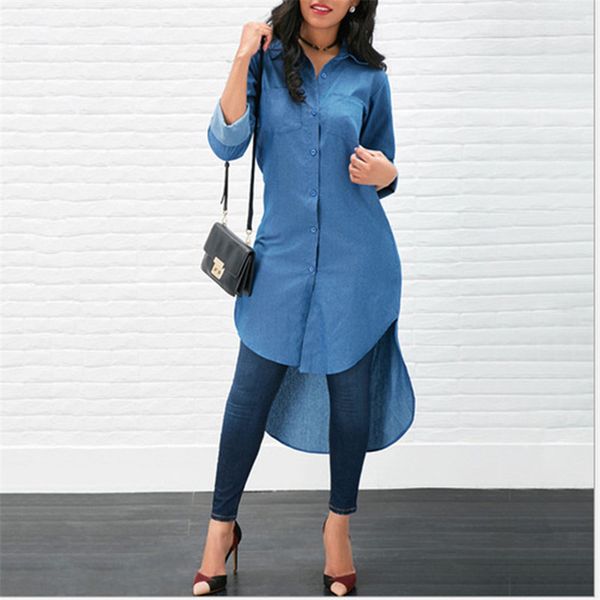 

дизайнер женские платья solid color printed карманный однобортный нерегулярное платье моды женской одежды рубашки платья, Black;gray