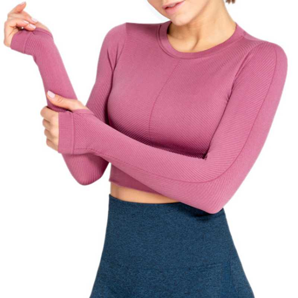 

gym clothing women seamless long sleeve crop running jacket sports sport wear yoga fitness leak back workout, White;black
