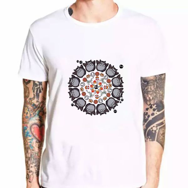 

japanese anime spirit away t shirt men miyazaki hayao anime cartoon clothes t-shirt totoro men studio ghibli shirt