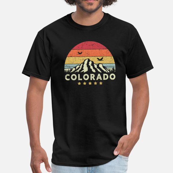 

colorado print retro style co usa graphic t shirt men knitted cotton o neck fit interesting funny spring autumn novelty shirt