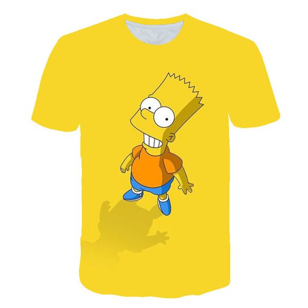 

simpson lovely 3d interesting printed mens 3d print shirts hippie anime horror men clothing