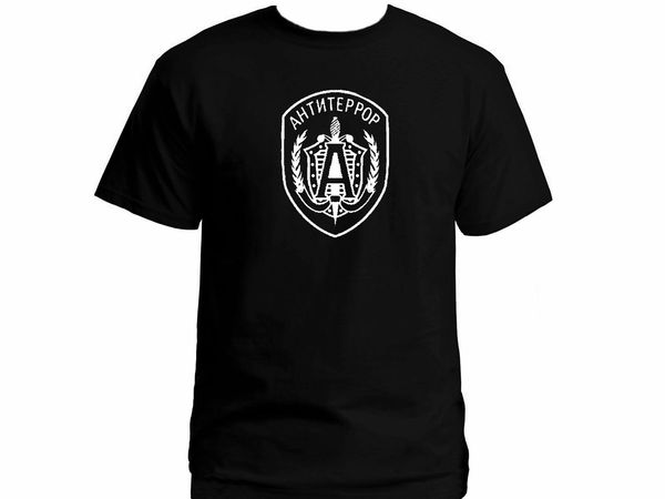 

russian kgb spetznaz spetsnaz gruppa alpha alfa t-shirtsummer costume hip hop casual cotton tee ing